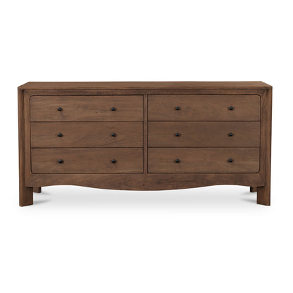 Mabel 6 Drawer Dresser Dark Brown