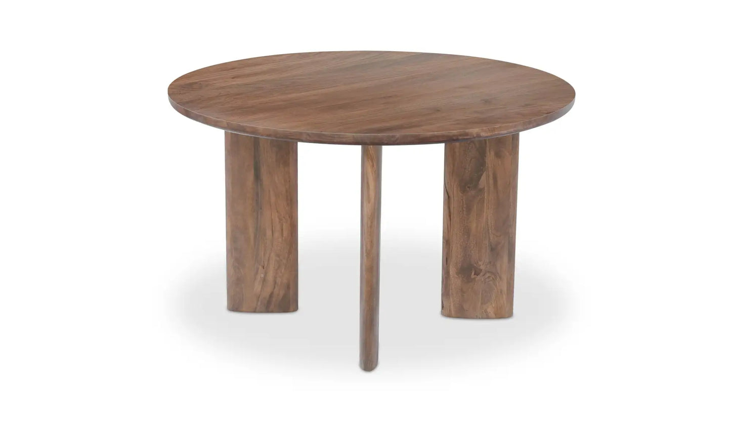 Lia Round Dining Table Dark Brown