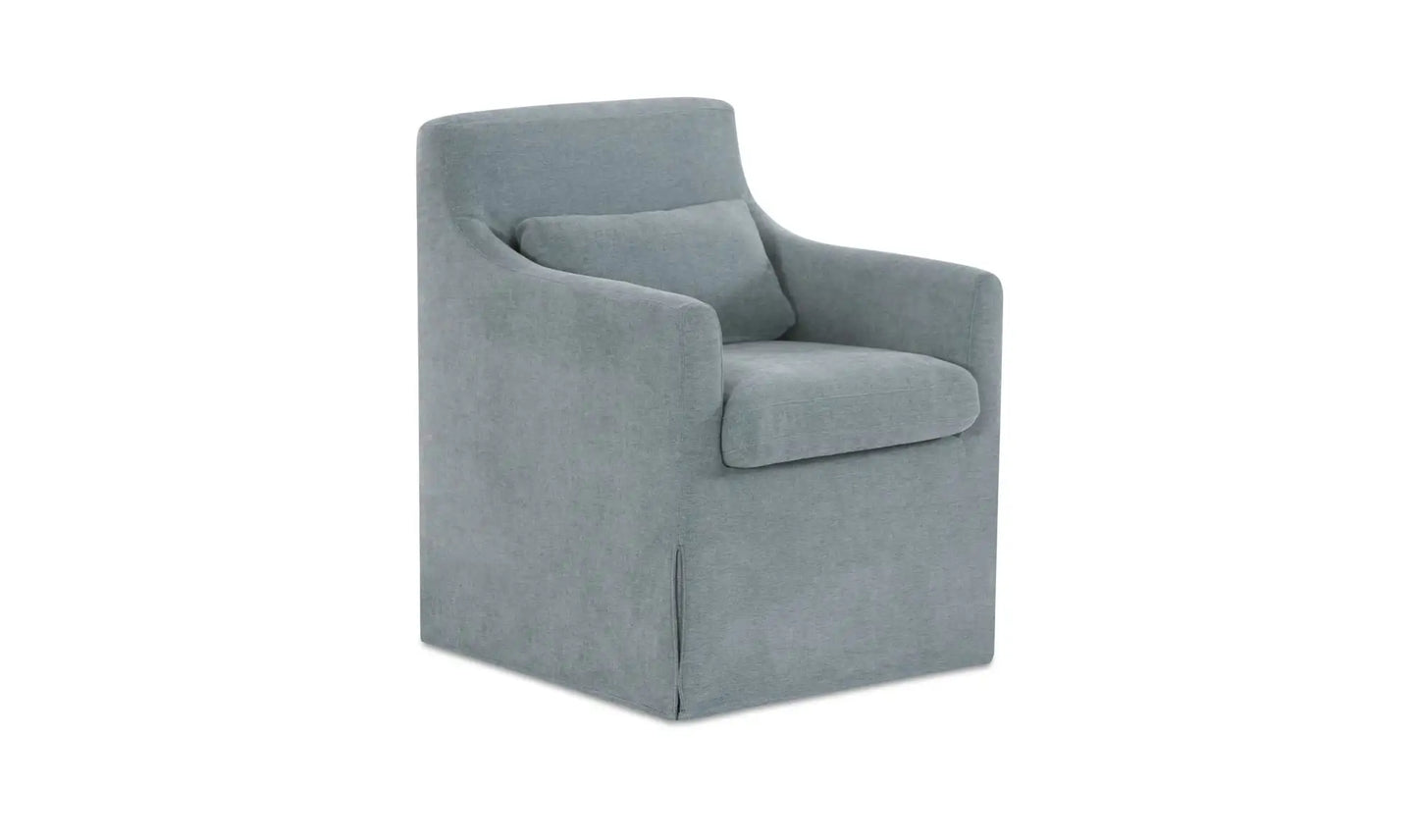 Lydia Slipcover Dining Chair Blue