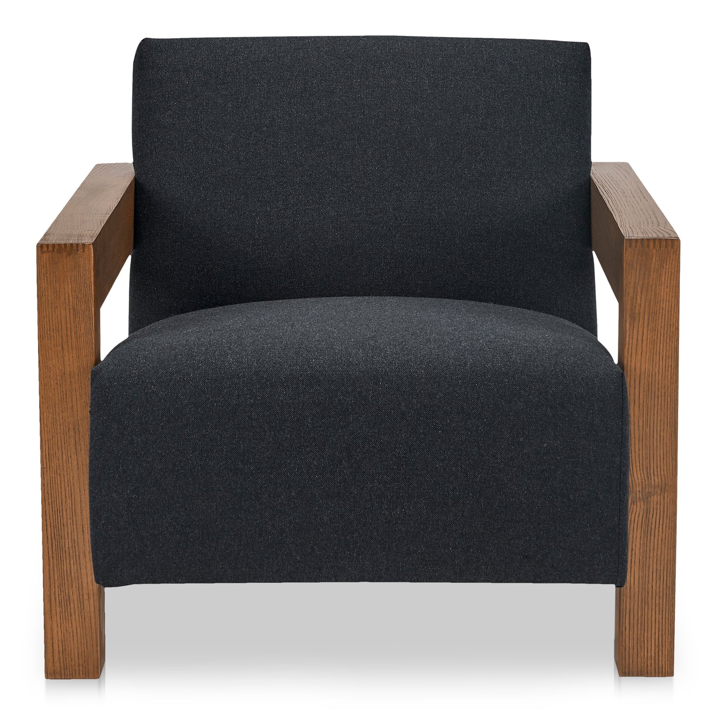 Garnet Lounge Chair Charcoal Wool Blend