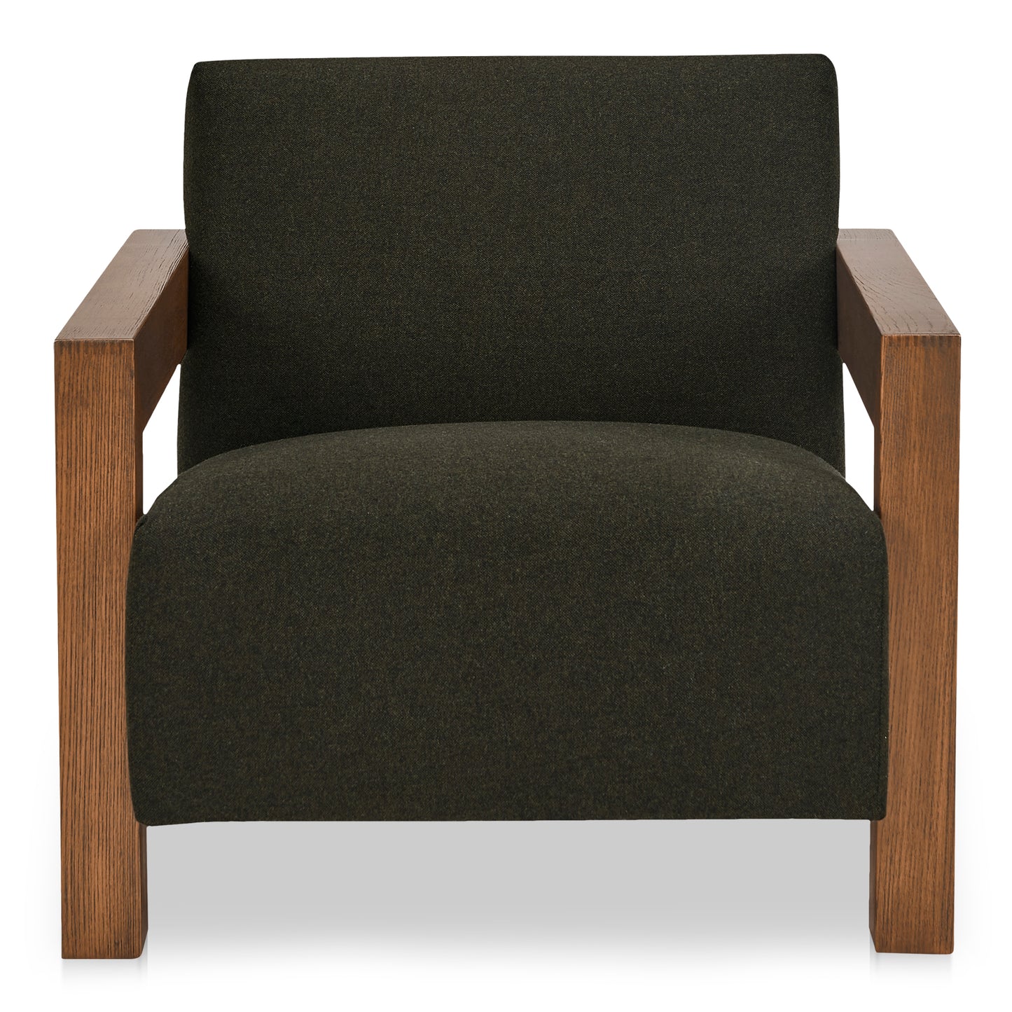 Garnet Lounge Chair Olive Wool Blend