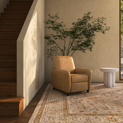 Luna Recliner Chair Tan Leather