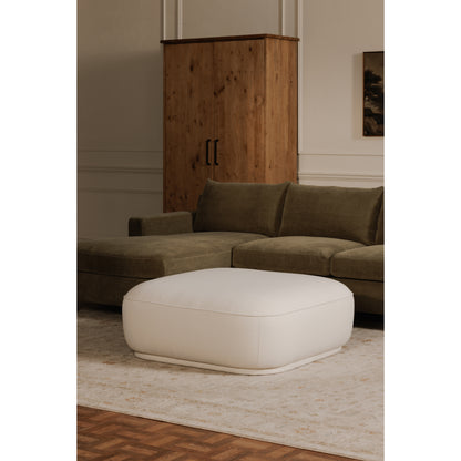 Marion Square Ottoman White