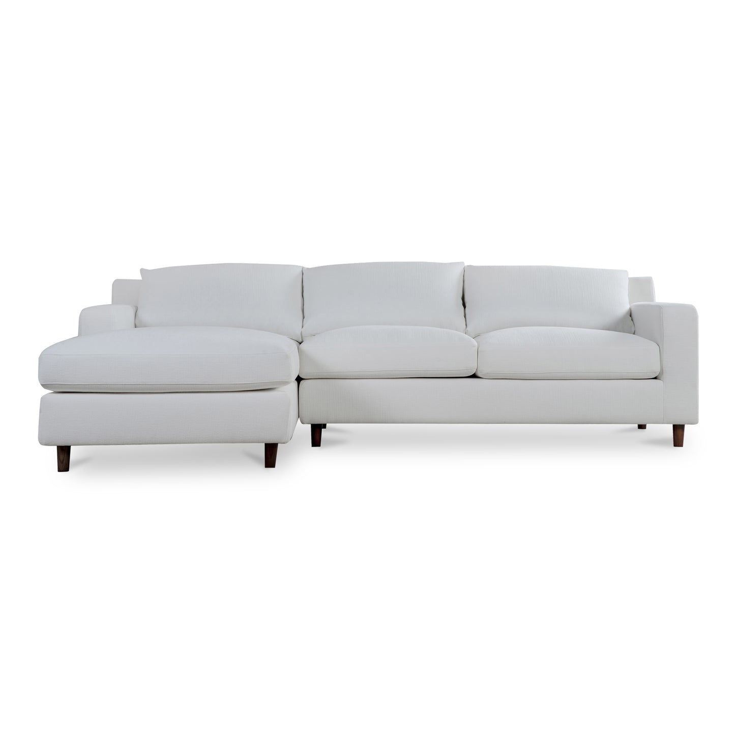 Hutton Left Sectional White
