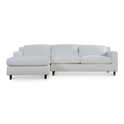 Hutton Left Sectional White