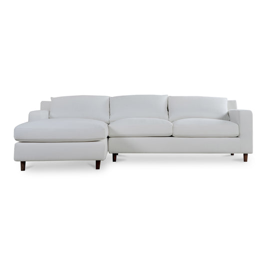 Hutton Left Sectional White