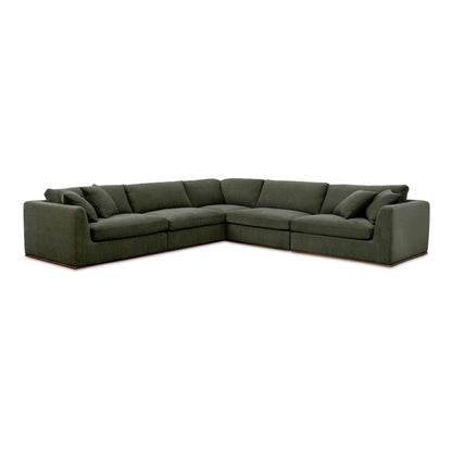 Rue Classic L Modular Sectional Dark Green