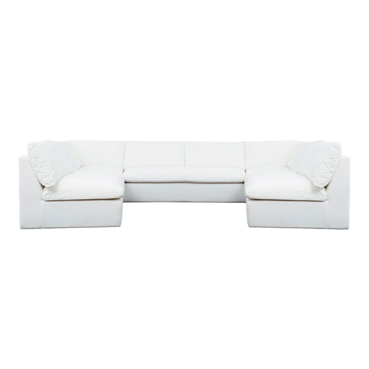 Miles Outdoor Modular 5 Piece White