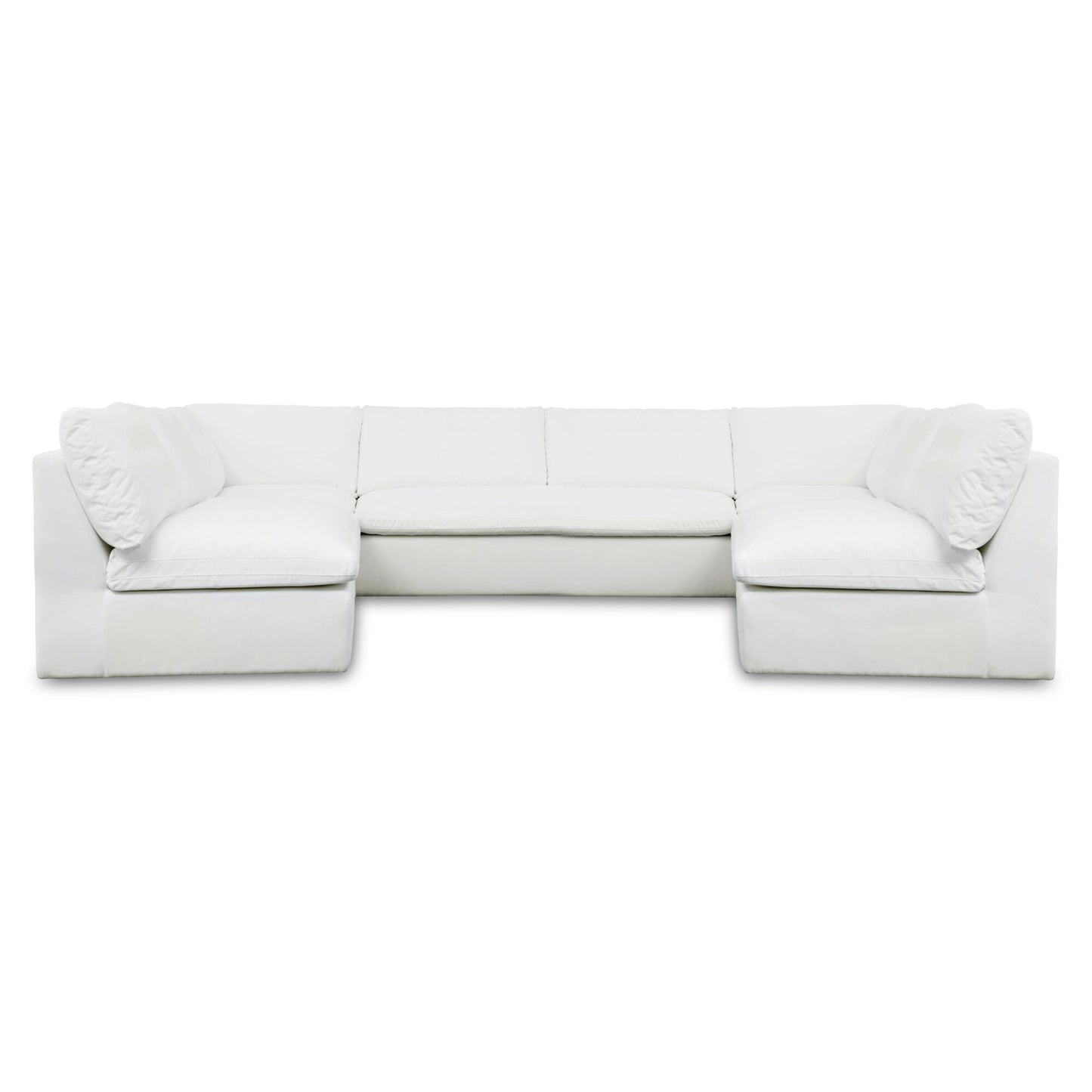 Miles Outdoor Modular 5 Piece White