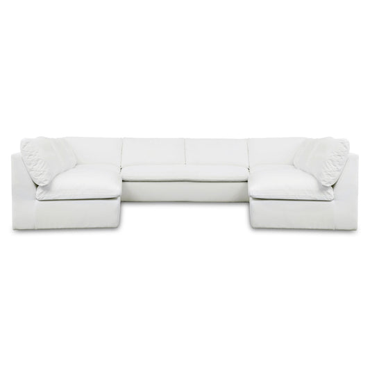 Miles Outdoor Modular 5 Piece White