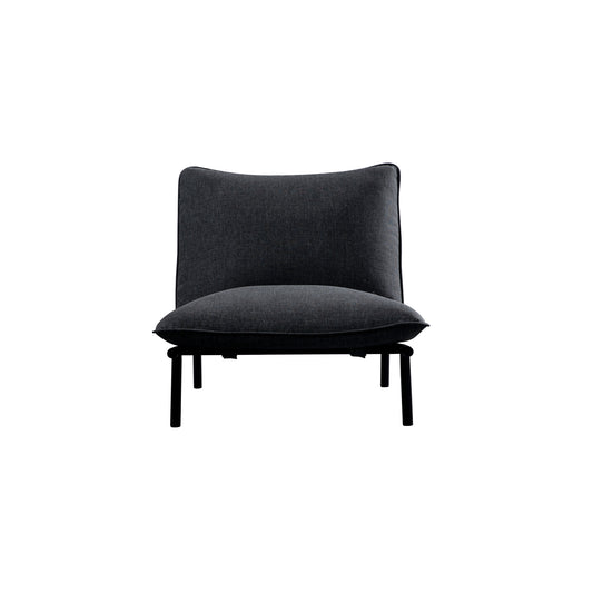 Morgan Outdoor Accent Chair Speckled Charcoal