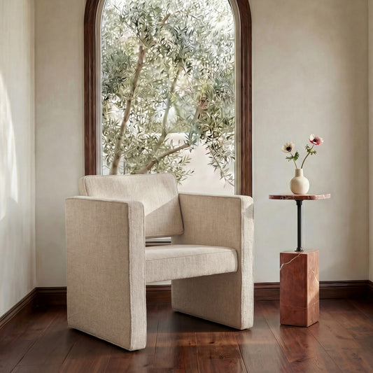 Harris Accent Chair Burgundy