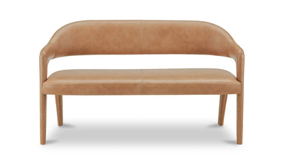 Martens Dining Bench Tan Leather
