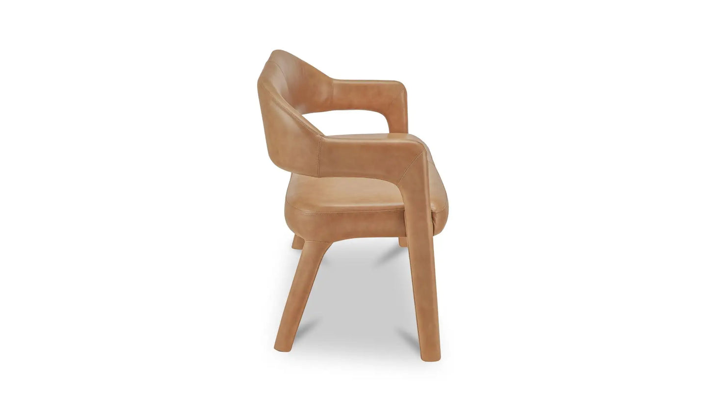 Martens Dining Bench Tan Leather