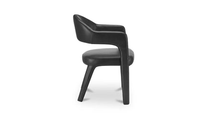 Martens Dining Chair Black Leather