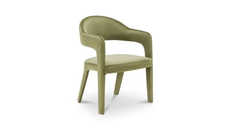 Martens Dining Chair Green Velvet