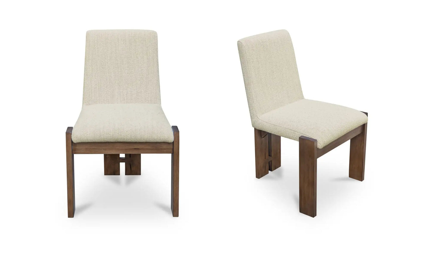 Mia Dining Chair Beige-Set of Two