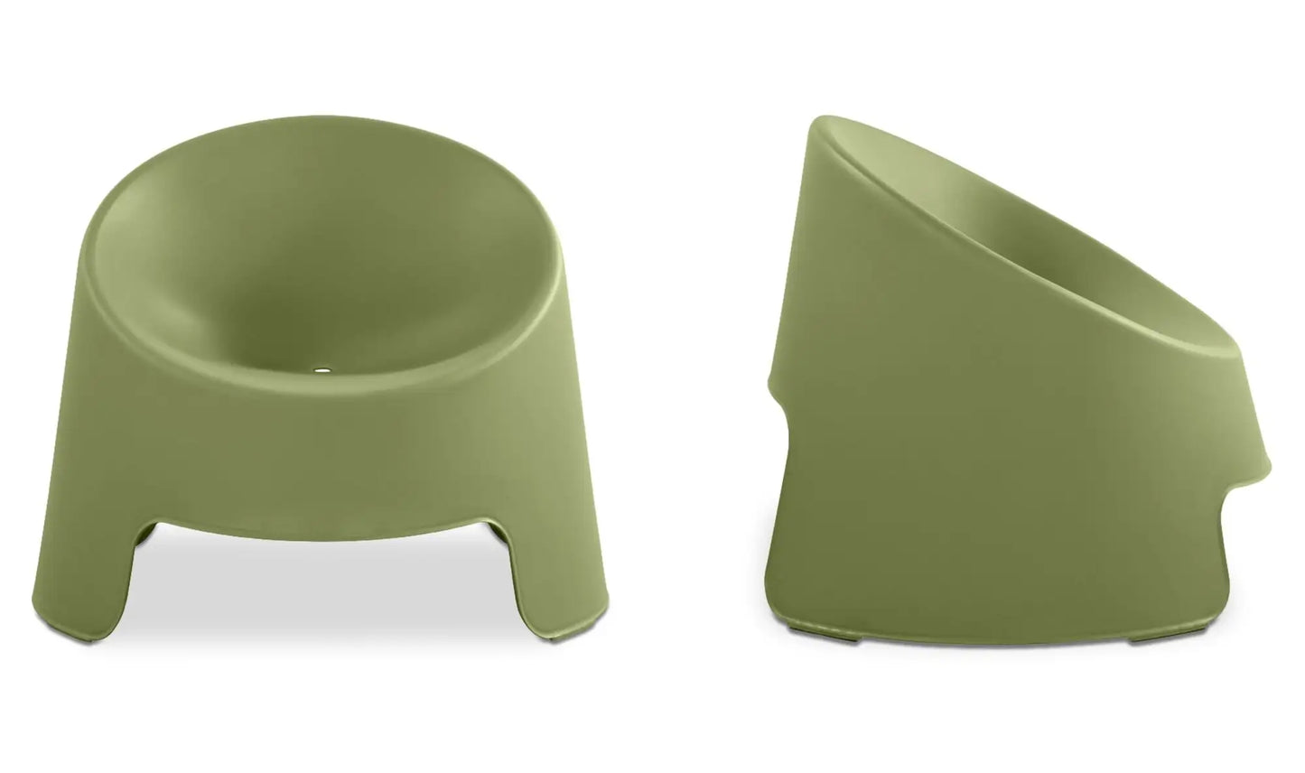 Nolla Outdoor Accent Chair Set of Two Green
