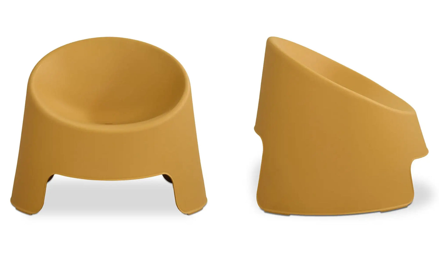 Nolla Outdoor Accent Chair Set of Two Yellow
