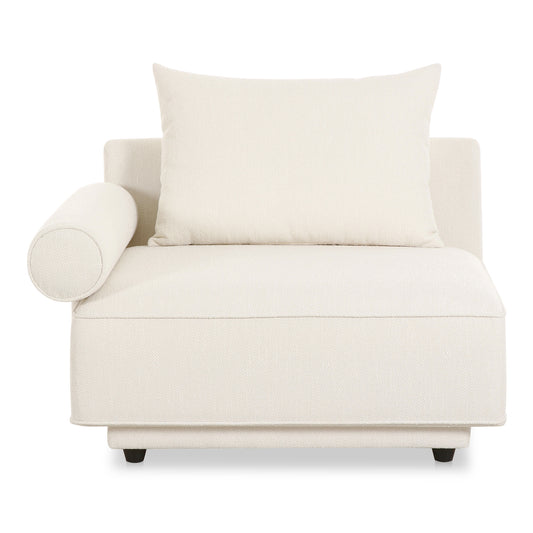 Rosello Left Arm Facing Chair White