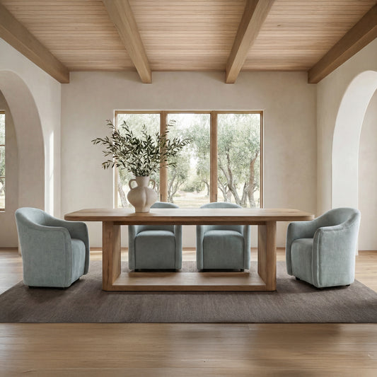 Drava Rolling Dining Chair Green