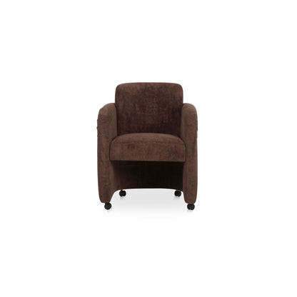 Mesto Rolling Dining Chair Dark Brown