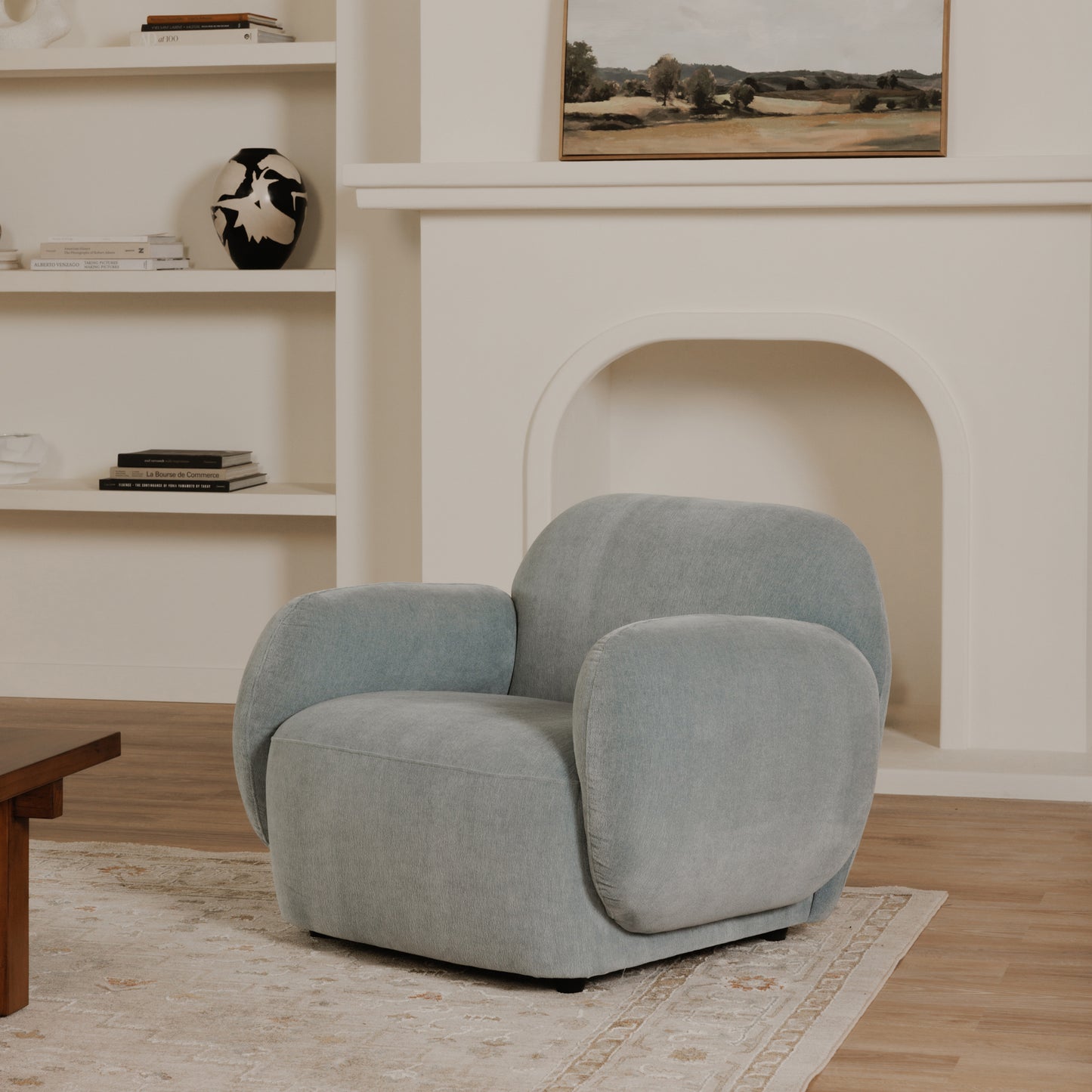 Hazel Lounge Chair Light Blue
