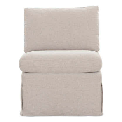 Fable Slipcover Dining Slipper Chair Beige