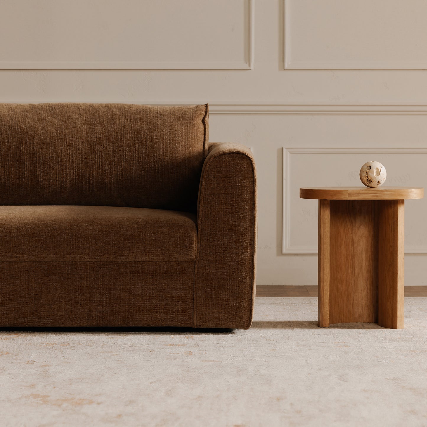 Madrid Left Sectional Taupe