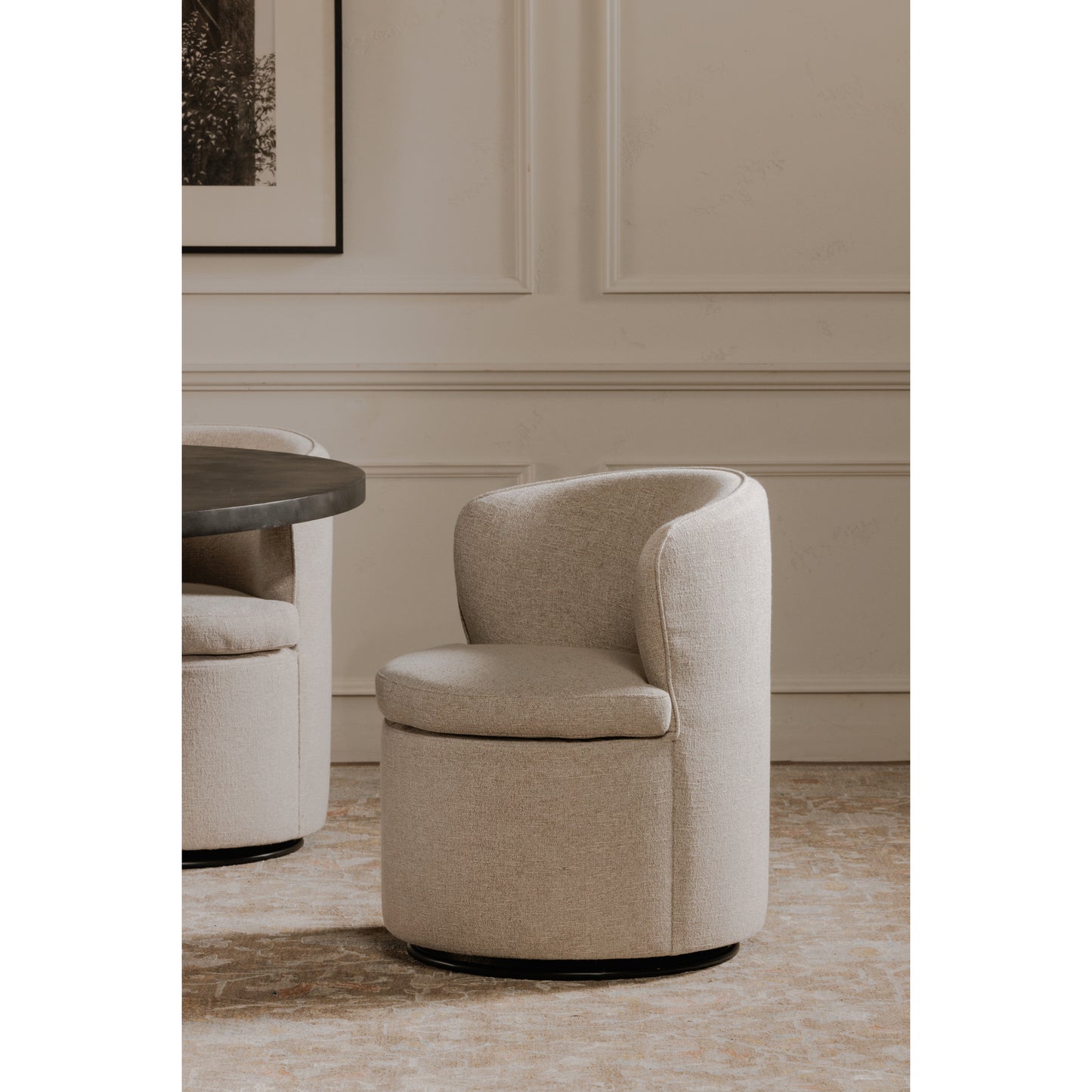 Dane Swivel Dining Chair Oatmeal