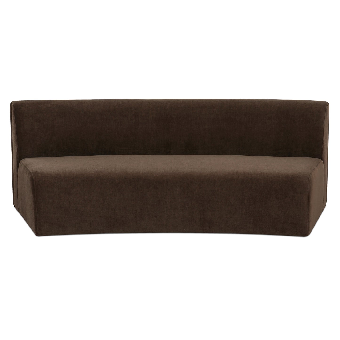 Naomi Concave Sofa Dark Brown