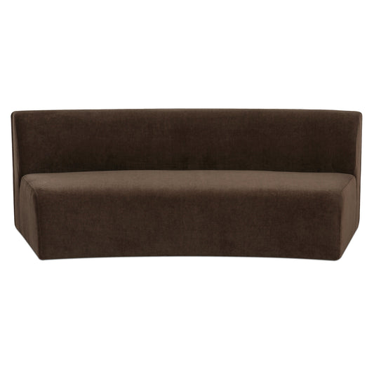 Naomi Concave Sofa Dark Brown