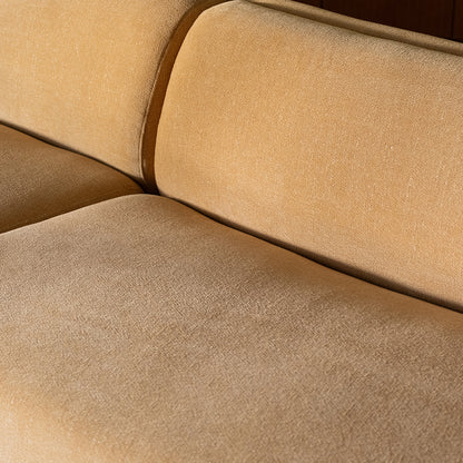 Naomi 2 Piece Concave Modular Sectional Golden Yellow