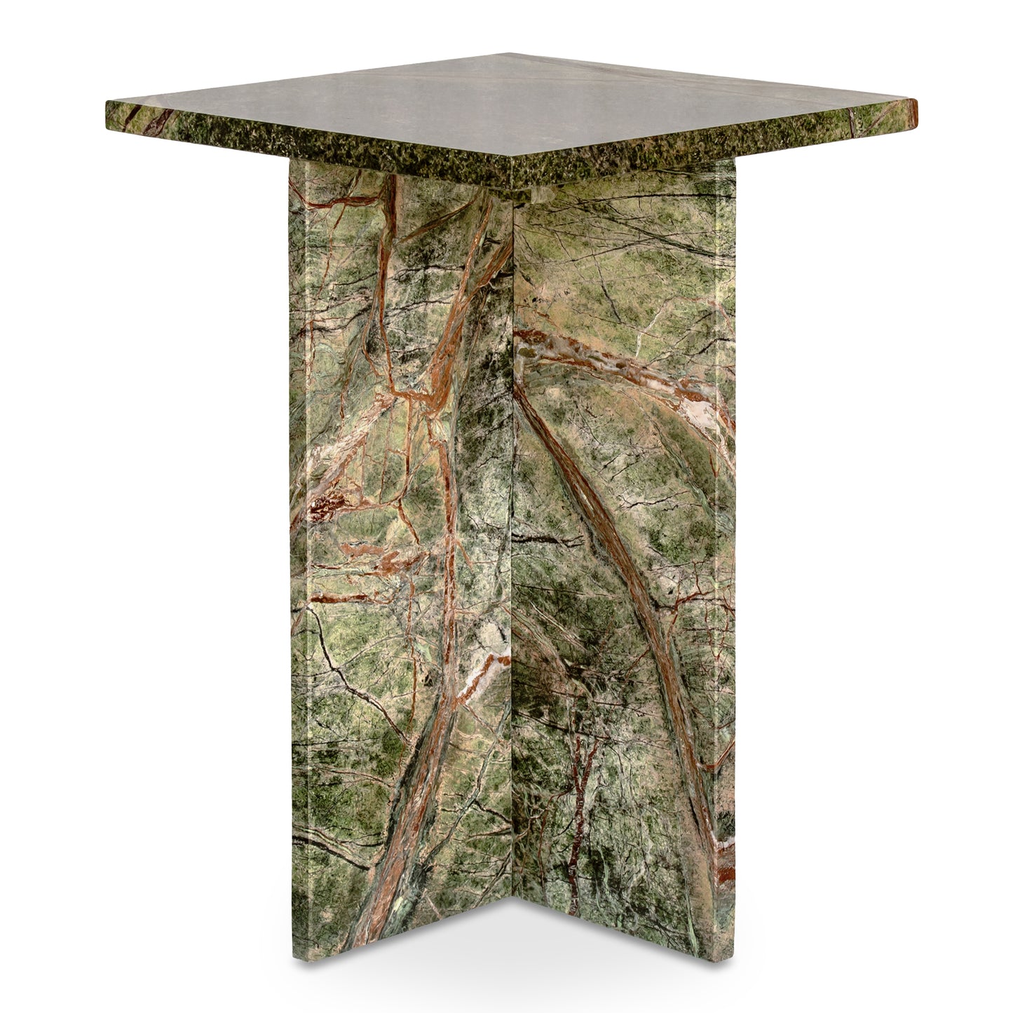 Blair Accent Table Rainforest Green Marble