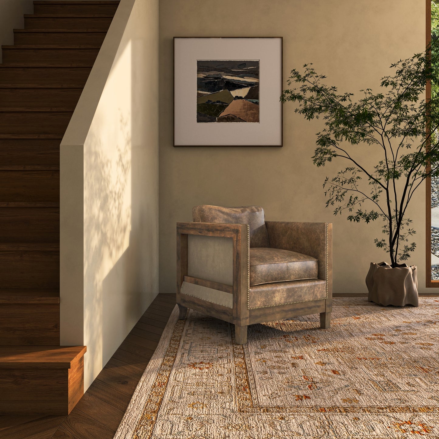 Darlington Club Chair Light Brown