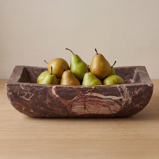 Piero Basin Deep Red Marble