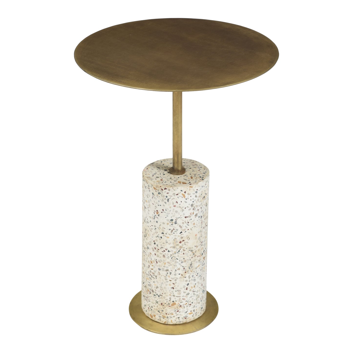 Gabriel Accent Table Antique Brass