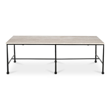 River Coffee Table Botticino Marble