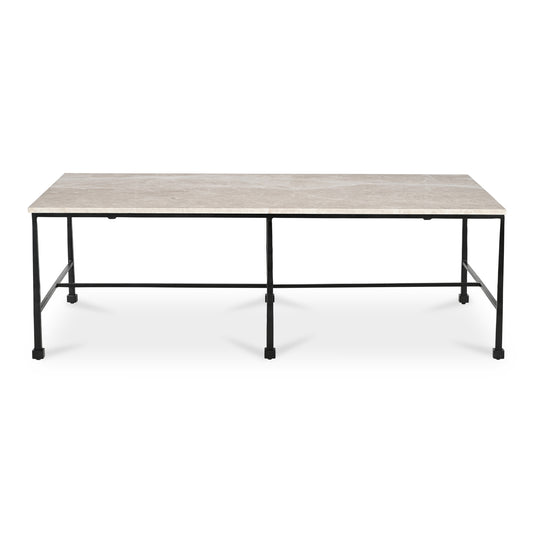 River Coffee Table Botticino Marble