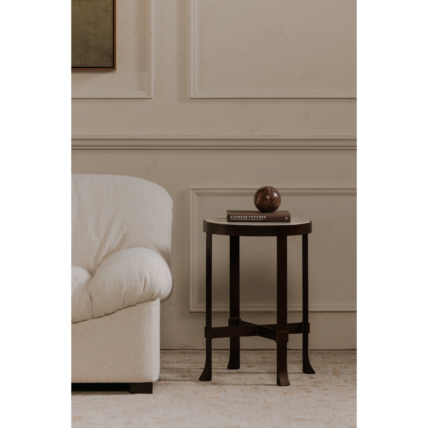Holli Side Table White Marble