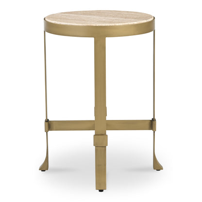 Holli Side Table Travertine