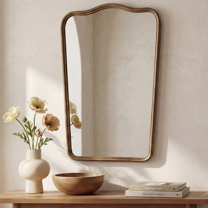 Keyes Mirror Brass