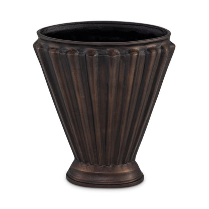 Jade Vase Antique Brass Cast Aluminum