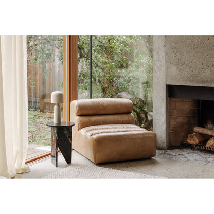 Ramsay Leather Slipper Chair Tan