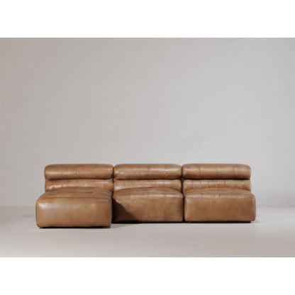Ramsay Leather Chaise Tan