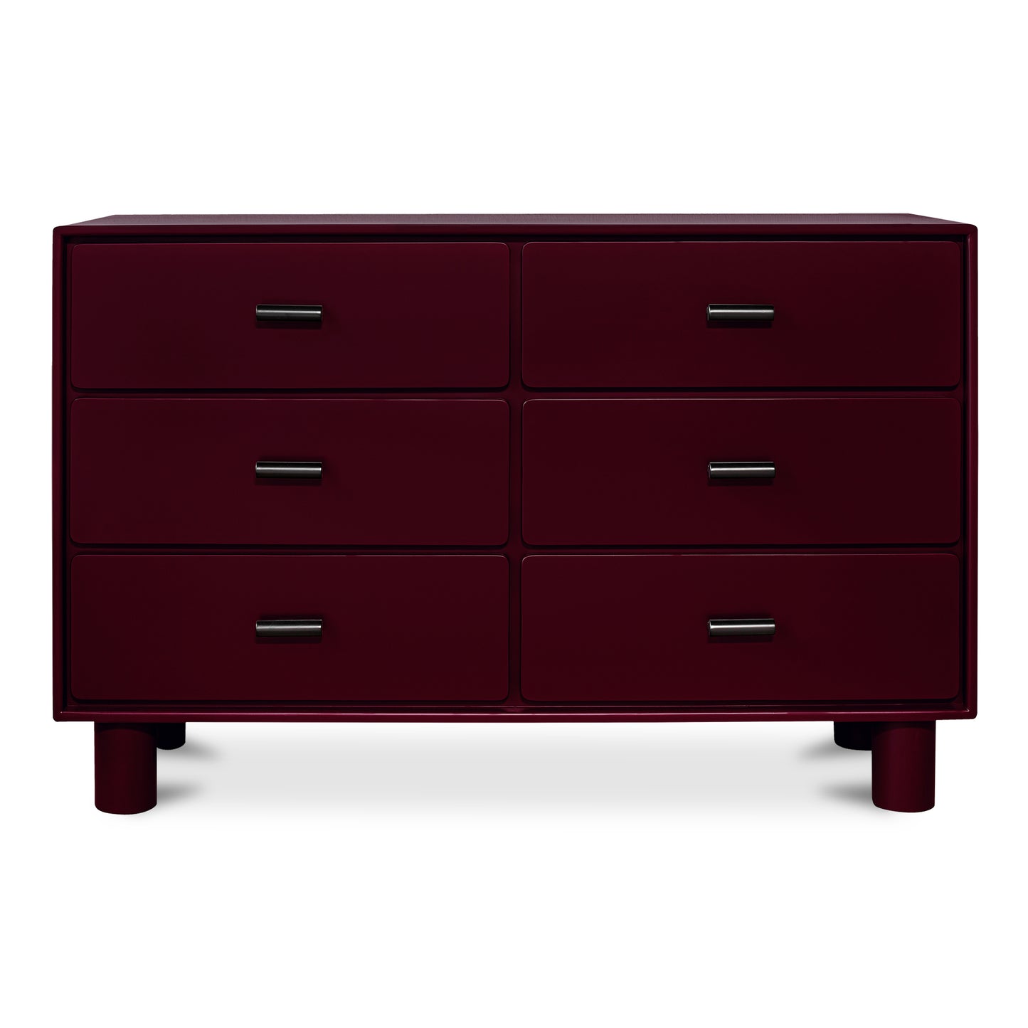 Jolene 6 Drawer Dresser Deep Red