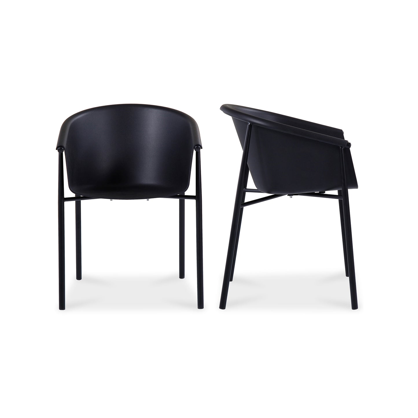 Shindig Outdoor Dining Chair Black - Set Of Two