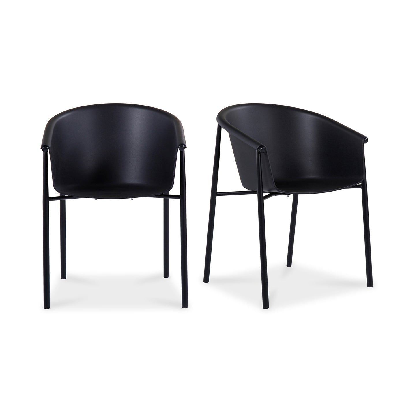 Shindig Outdoor Dining Chair Black - Set Of Two