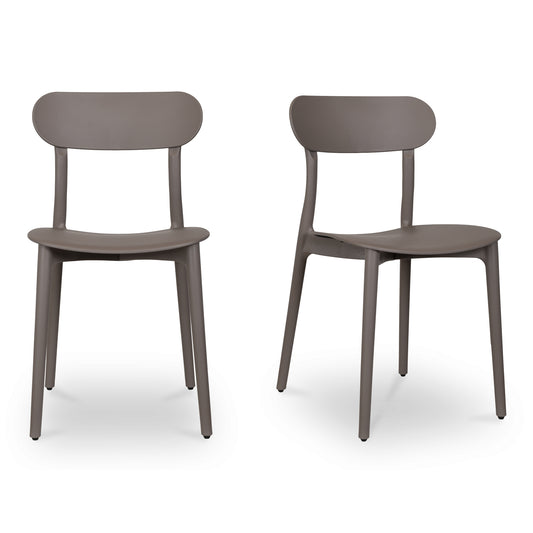 Kent Outdoor Dining Chair Taupe - Set Of Two