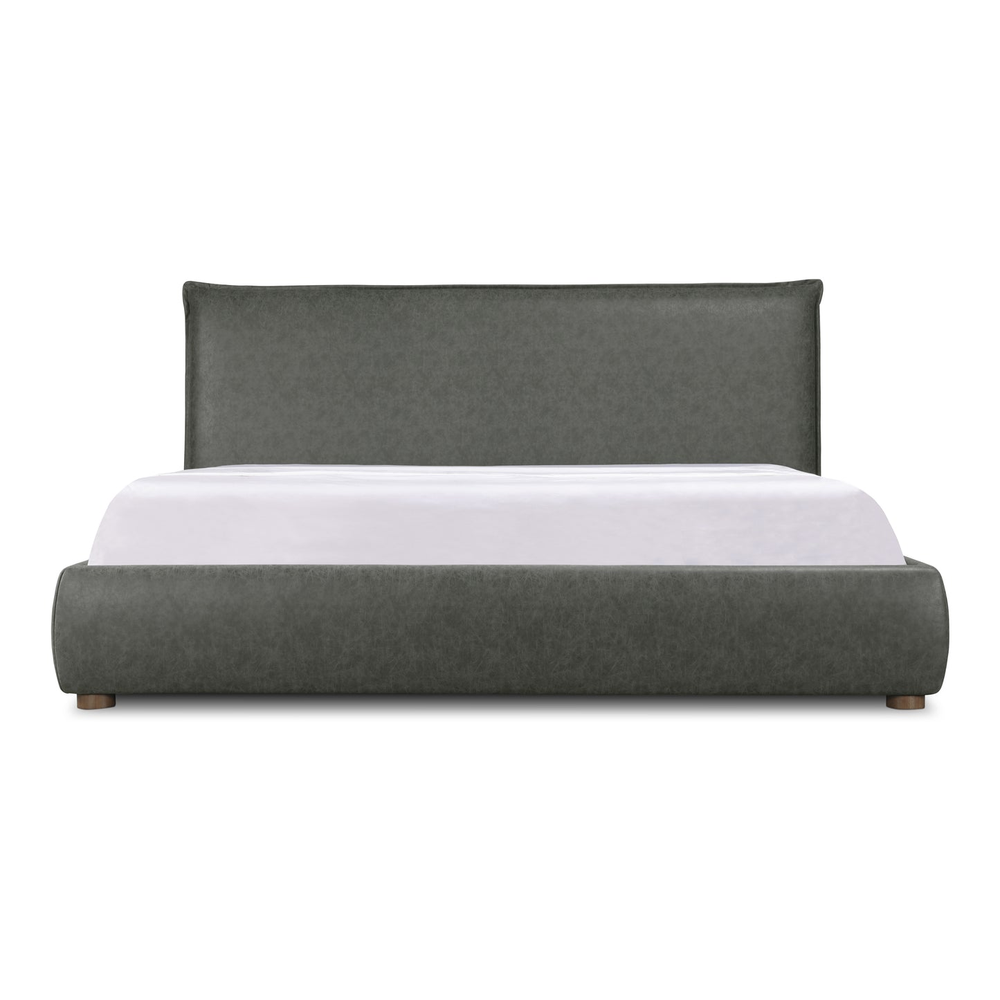 Luzon Queen Bed Slate Vegan Leather